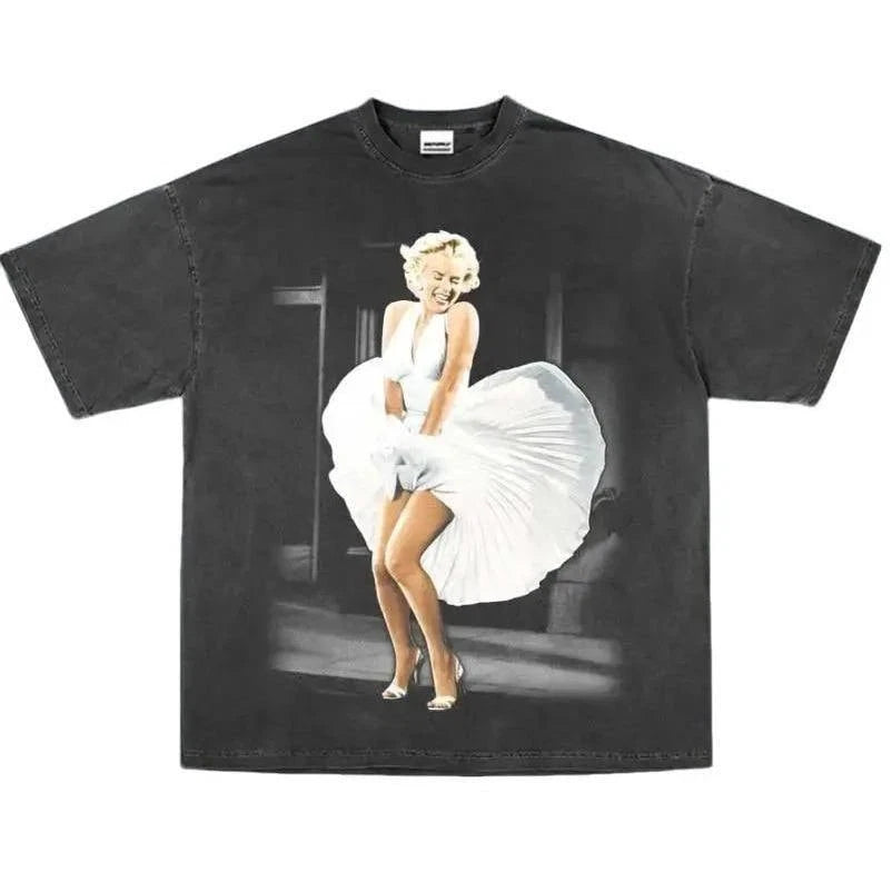 Vintage Marilyn Monroe Graphic Tee, Funny Movies Trendy Unisex Shirt, Men's Gift