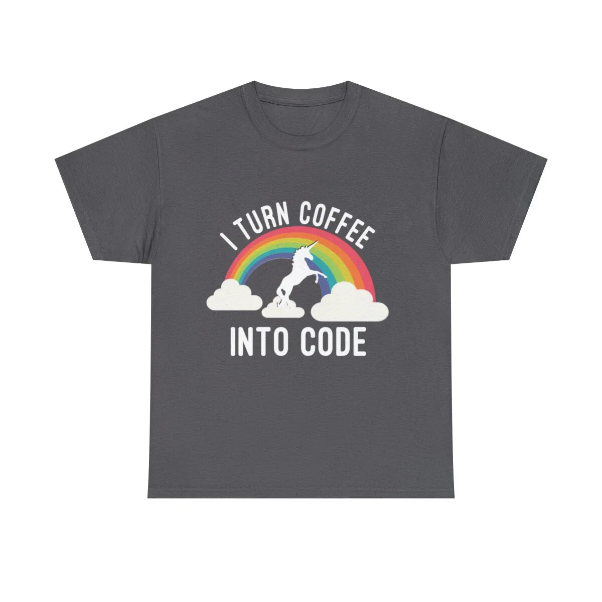 I Turn Coffee Into Code Graphic Tee Shirt, S-5XL