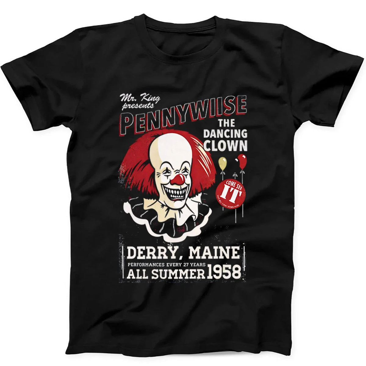 Pennywise The Dancing Clown Stephen Kings See It T Shirt   573