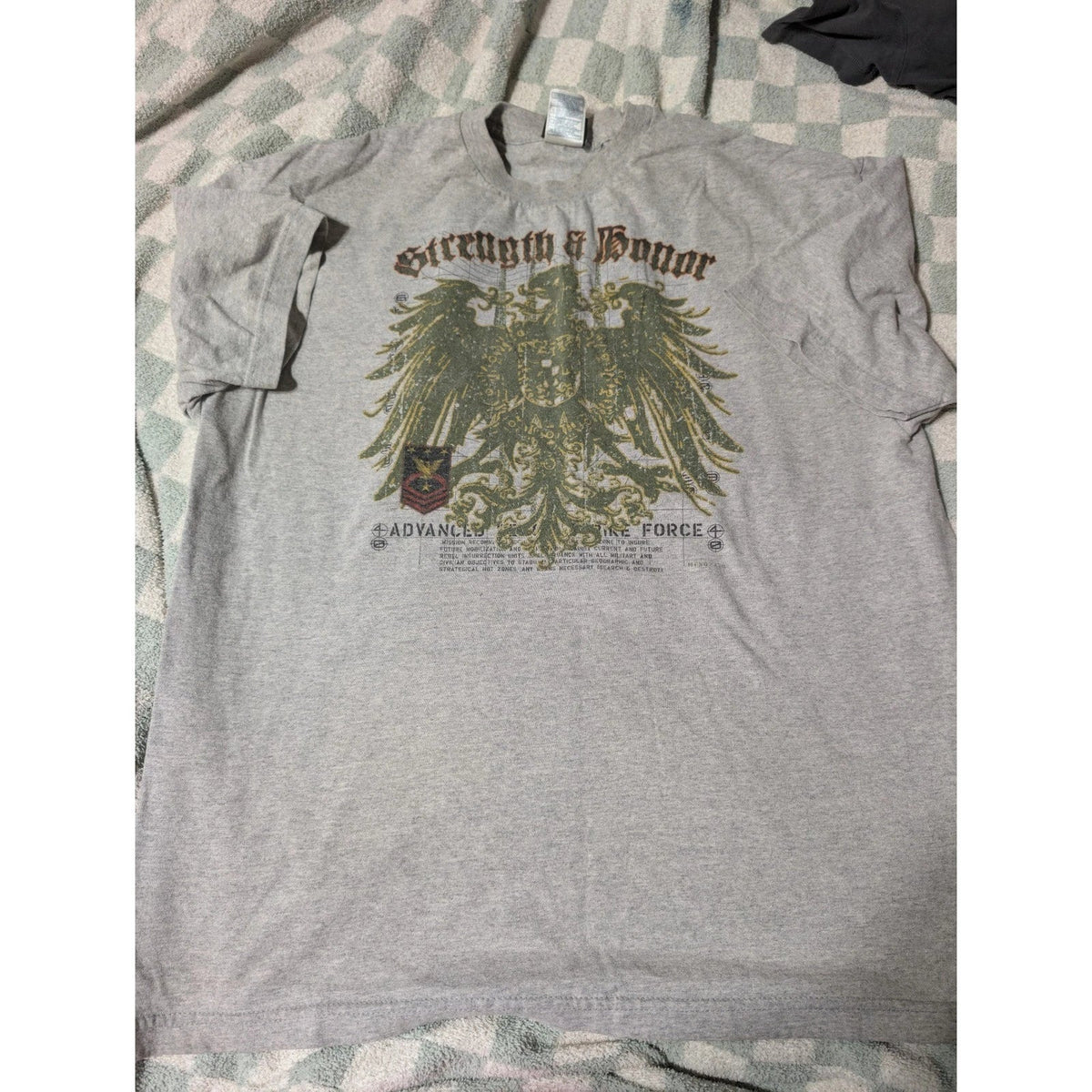 Strength & Honor Advanced Strike Force Graphic T-Shirt Adult Sz XL A2