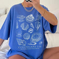 Seashell Bible Verse Shirt, Ocean Life Coastal Aesthetic, Women Faith