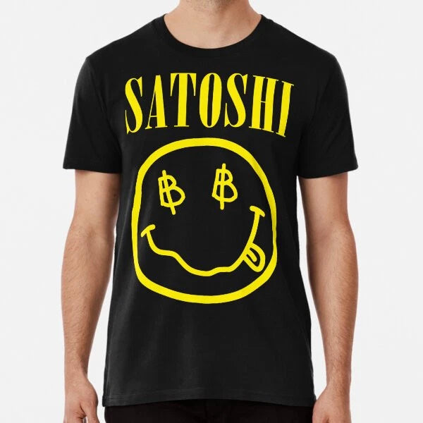 Satoshi Bitcoin Grunge Tribute  S to 5XL Made in the AU/USA T-Shirt
