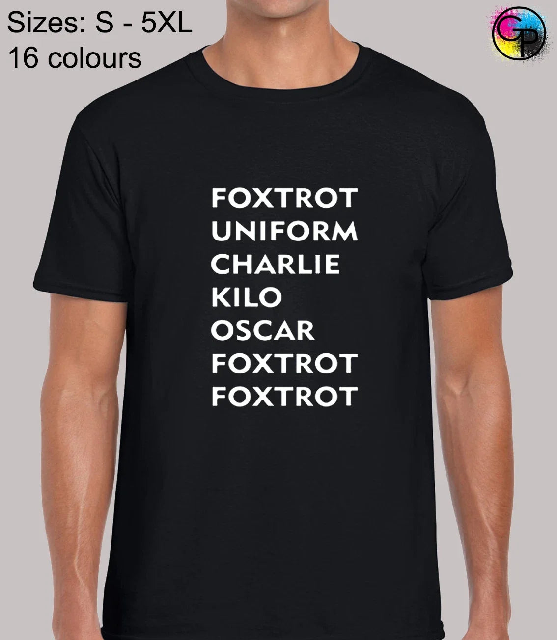 Foxtrot Fuckoff Funny Rude Joke Regular Fit T-Shirt Top TShirt Tee for Men