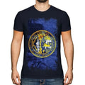 Nebraska State Grunge Flag Mens T-Shirt Nebraskan Shirt Jersey Gift