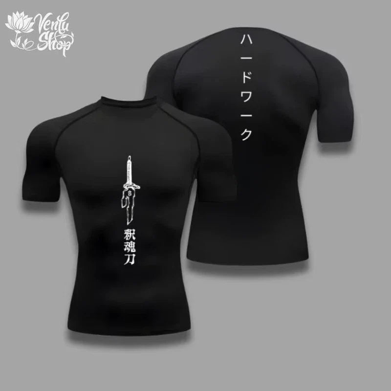 Compression Shirt Sportswear Gymwear Gym Anime Fushiguro Clothing Zenin Muscles