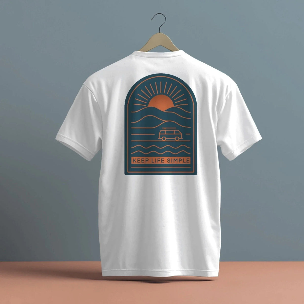 KEEP LIFE SIMPLE DARK DESIGN PRINT HIGH QUALITY HEAVY COTTON T-SHIRT (UNISEX)