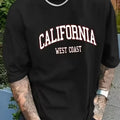 Men's California T-Shirt West Coast Graphic Tee Casual Soft Cotton Top S-XXL