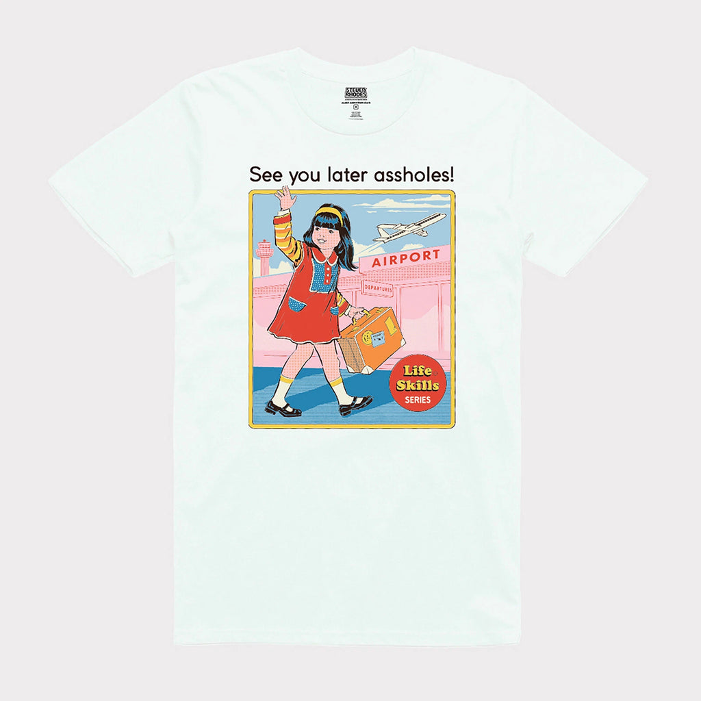 Steven Rhodes - See You Later.. - Official White Short Sleeve T-shirt in 5 sizes