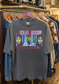 MICHAEL JACKSON BAD TOUR 1988 TOUR ON A SHAKA HEAVYWEIGHT GARMET SHIRT "MODERN"