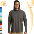 UPF50+ Mens Sun Shirts Long Sleeve T-Shirt Outdoor Sports Skin Protection Hoodie