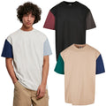 Urban Classics Men's Organic Cotton Oversized Colorblock T-Shirt
