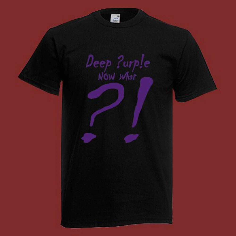 DEEP PURPLE  NOW WHAT Men's Black Size S-5XL