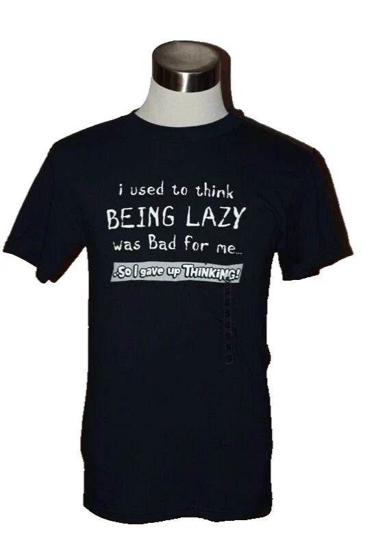 MENS' LAZY T-SHIRT-SIZE: SMALL 80