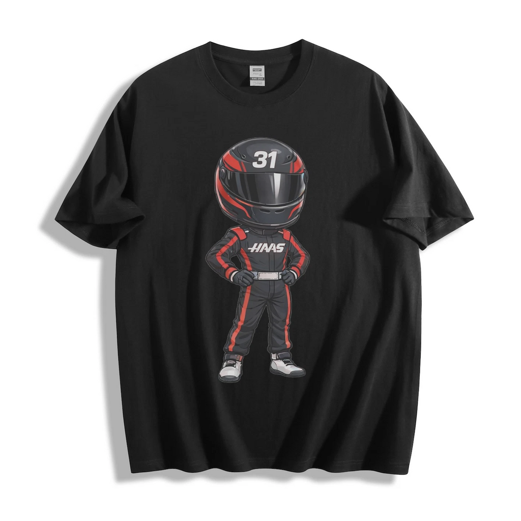 Gender-Neutral Haas F1 Driver #31 Graphic T-Shirt