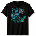 Japanese Hokusai Great Wave Unisex T Shirt Aesthetic Kanagawa Vaporwave Art Gift