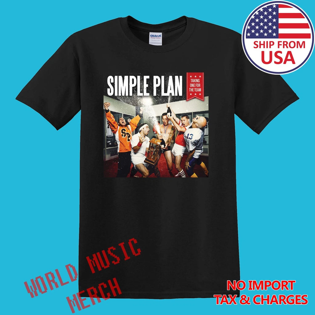 Simple Plan Taking One for The Team Men's Black Size S-5XL