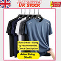 SlimFit CHRLCK Men's Quick Dry Running T-Shirt Breathable Sports Gym Fitness Top