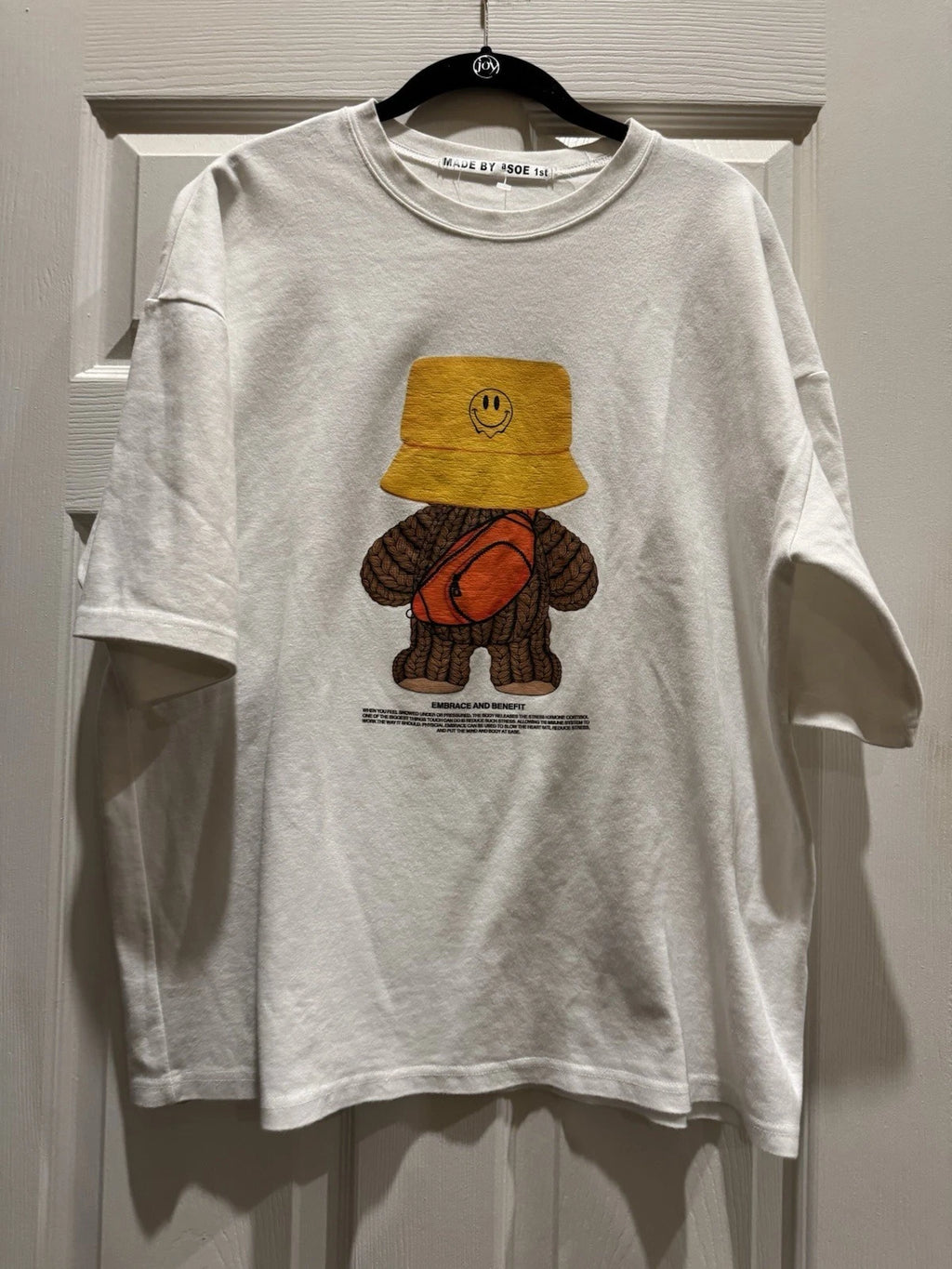 Made By a SOE 1st Black SOE Creative Design Bear Hat Backward: Korean Streetwear
