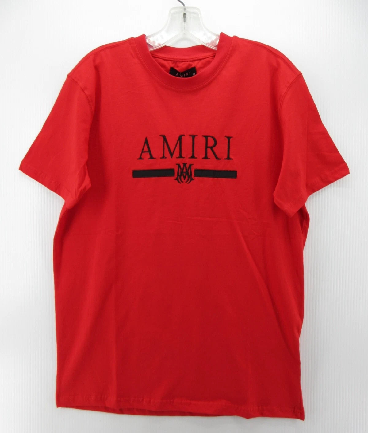 Amiri Shirt Men Medium Red Pullover Skater T Graphic Streetwear Spell Out NWT