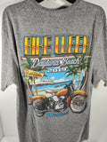2019 Daytona Beach Bike Week Men's Size XL Motorcycle Palm Trees EUC