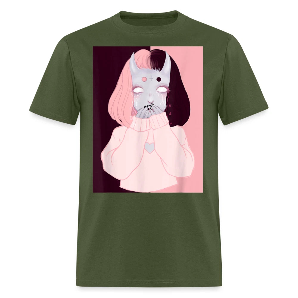 Anime Girl Cute Japanese Aesthetic shirt Anime Mask Tee Otaku Waifu Gift T-Shirt