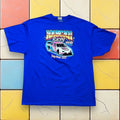 Vintage Y2K NASCAR Daytona 500 Racing T-Shirt Blue Race Car Graphic Men's 3XL