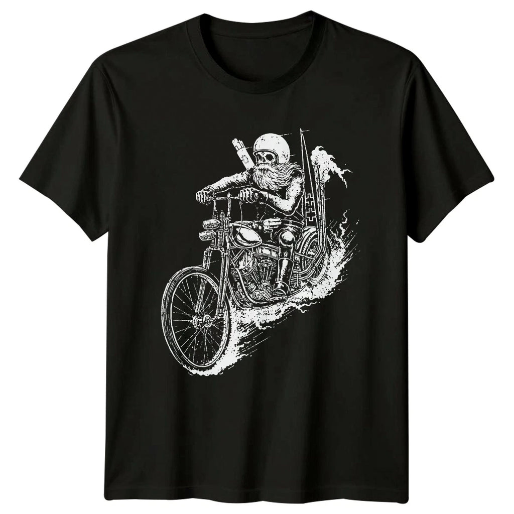 Dark Art Chopper Skull Mens T-Shirt Biker Culture Gift For Him