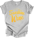 "Sunshine and Wine Retro Design | Summer Vibes Gift | Vintage Aestheti... T-shir