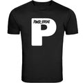 Powerstroke Small chest P Design T-Shirt Unisex Black Color Front & Back S - 5XL