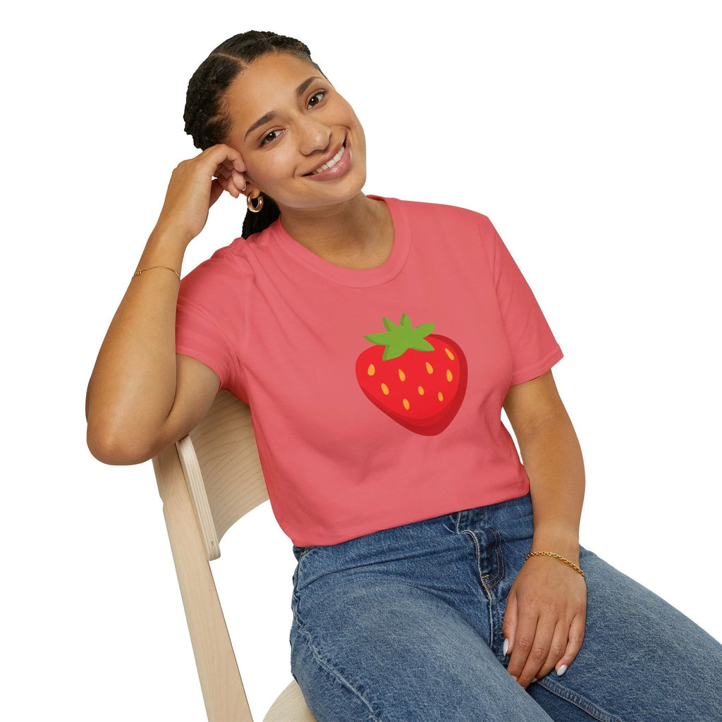 Strawberry Graphic T-Shirt | Cute Fruit Illustration