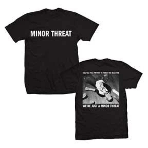 Minor Threat We're Just a Minor... Punk Music Adult Tee Shirt Mens Size L Black