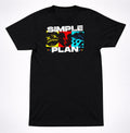 Simple Plan Sad Face Heart Weather T-Shirt Pop Punk Emo Rock Band Tee