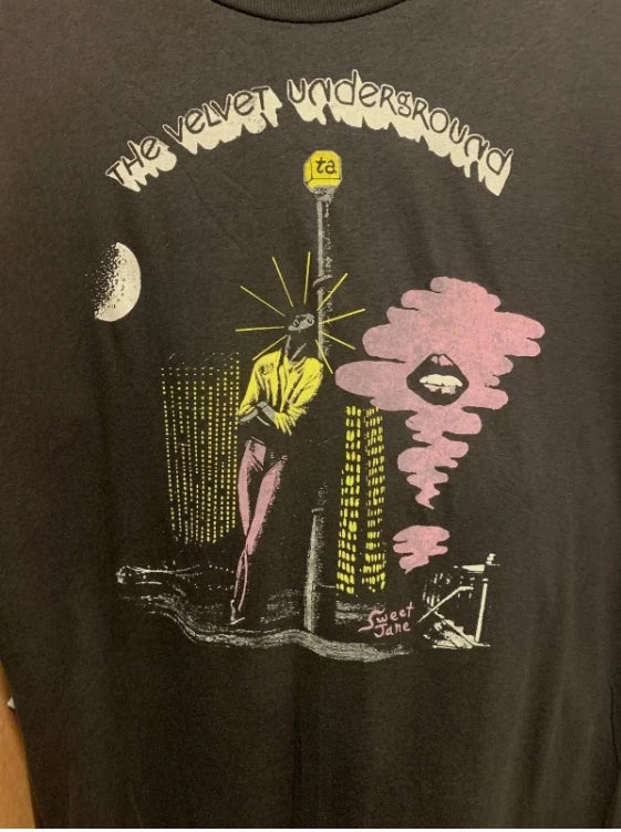 The Velvet Underground Band Cotton Black Unisex T-shirt Vtg S-5XL S141