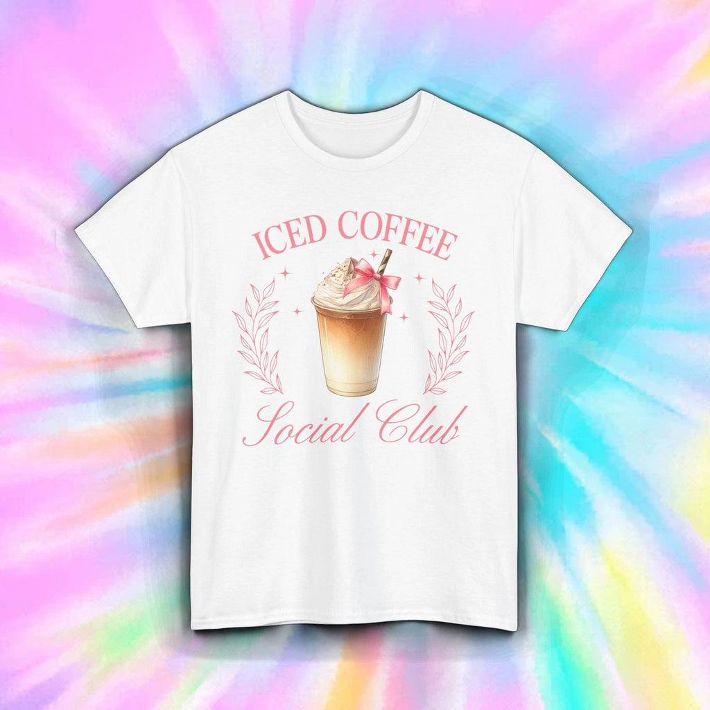 Iced Coffee Shirt Social Club Funny Caffeine Lover Aesthetic Tee S-5XL