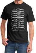 1964-2018 Ford Mustang Evolution Outline Design Tshirt NEW FREE SHIPPING