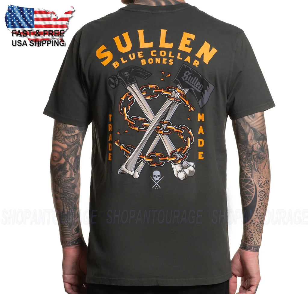 Sullen Art Collective Trade Fatto Premium Fit SCM7329 Manica Corta Uomo T-Shirt