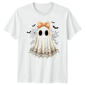Cute Ghost Halloween Holidays Mens Womens Graphic Tee Spooky Unisex Top