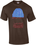 Hipster Outline Trendy Beard T-Shirt