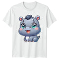 Cute Hippo Hippos Animals Mens T Shirt Womens Tee Graphic Unisex Top