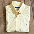 Ralph Lauren Short Sleeve Shirt Slim Fit Yellow Size M Japan