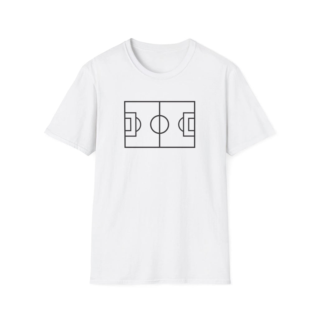 Minimalist Soccer Field T-Shirt for Sports Lovers, Perfect Gift for Soccer Fans