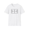 Minimalist Soccer Field T-Shirt for Sports Lovers, Perfect Gift for Soccer Fans