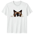 Peeking Ragdoll Cat T-Shirt Ragdoll Cat Pets Birthday Gift For Him And Her
