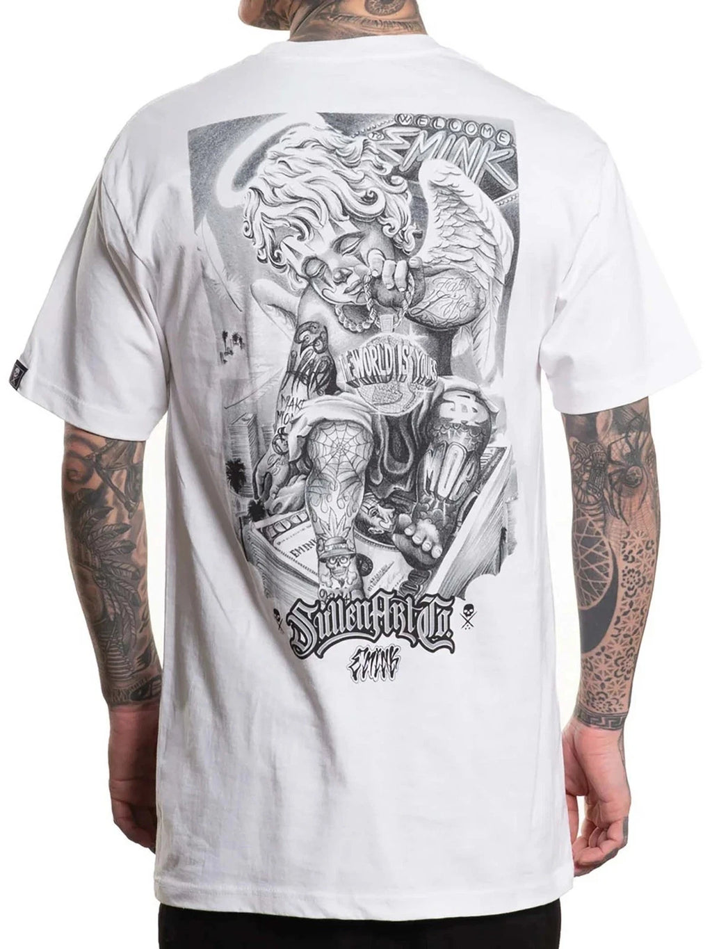 Sullen Art Collective True Artist Pin Up  Punk Tattoo Men's Standard Tee EMINK