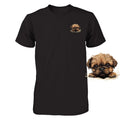 Funny Brussels Griffon Dog Peeking Pocket Tshirt Cute Puppy Dog Lover Tee Gift