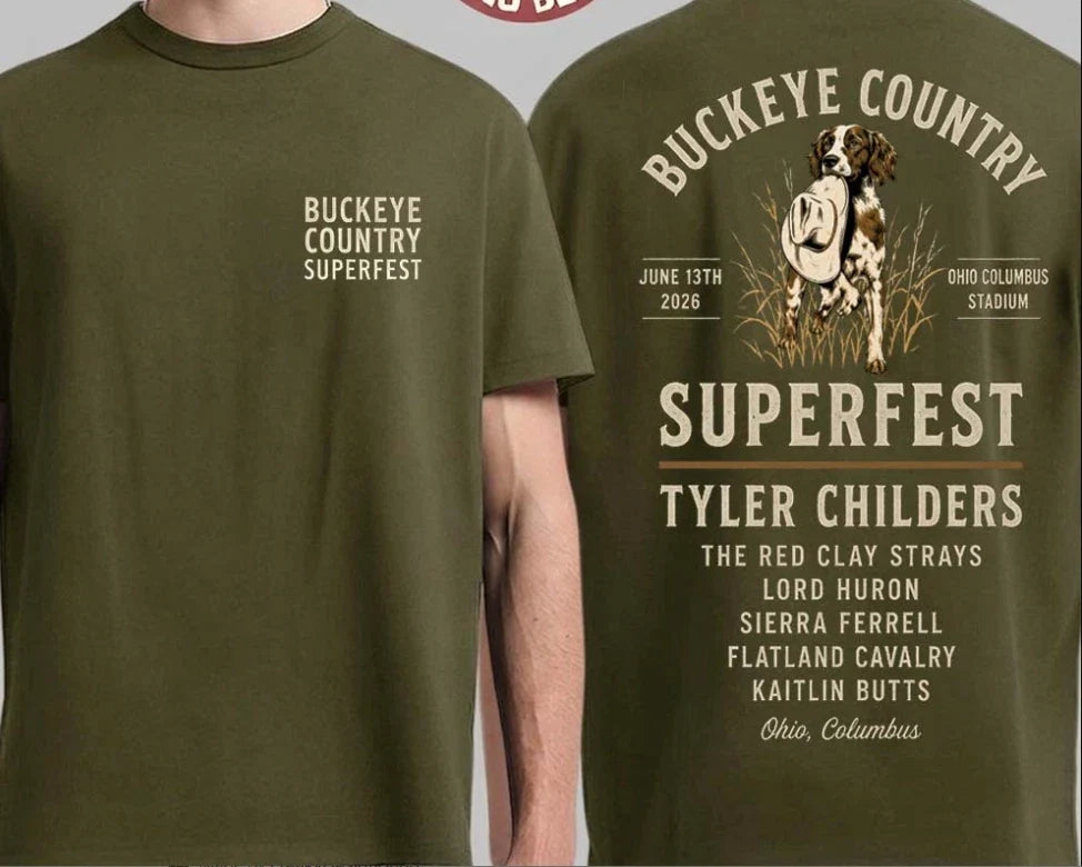NEW! Bucke,ye Country Tee 2026 Exclusive  Tshirt Gift- Columbus Ohio - June 13