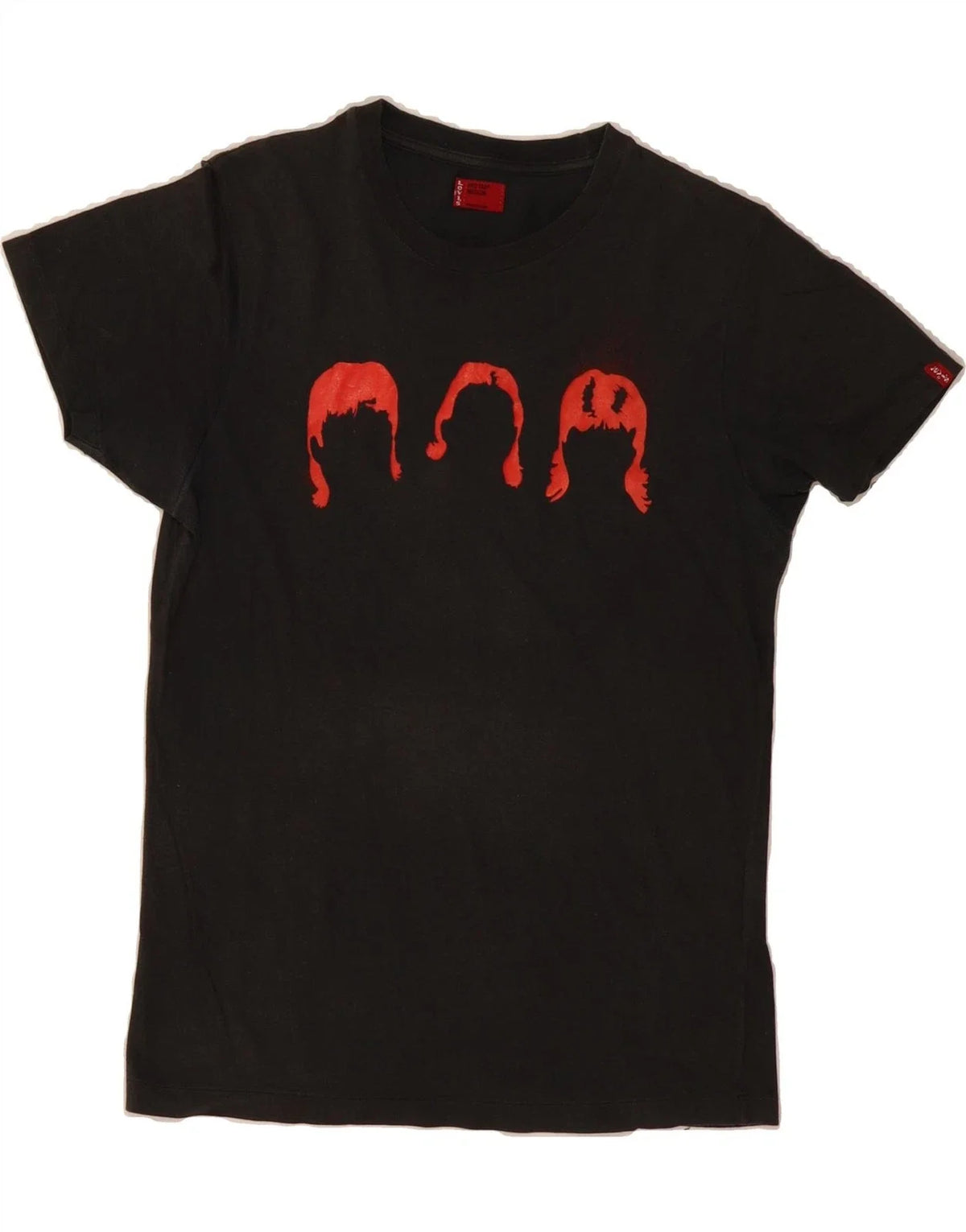 LEVI'S Mens Graphic T-Shirt Top Medium Black Cotton AO02