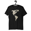 America Map Powder T-Shirt Minimalist Continent Art Graphic Tee