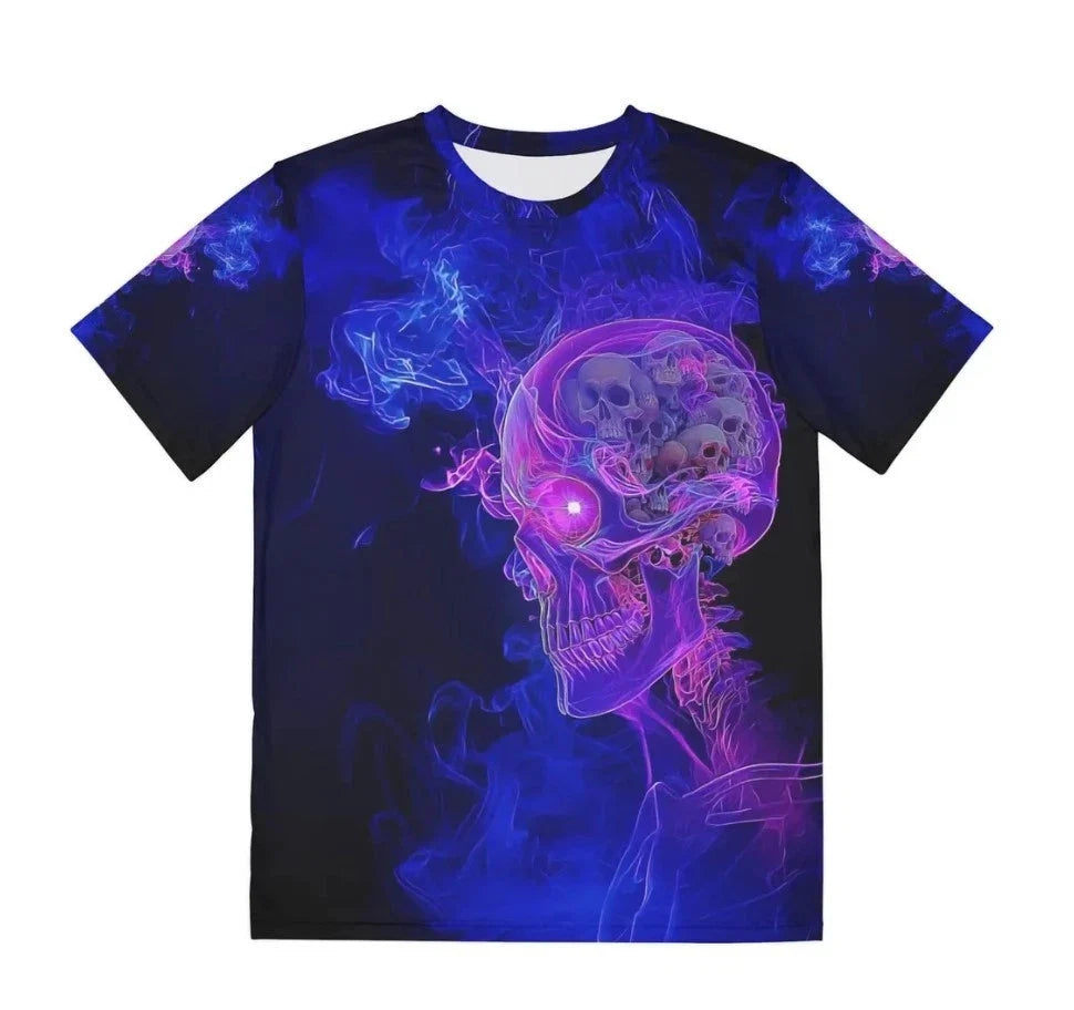 Gothic Purple Skull Shirt