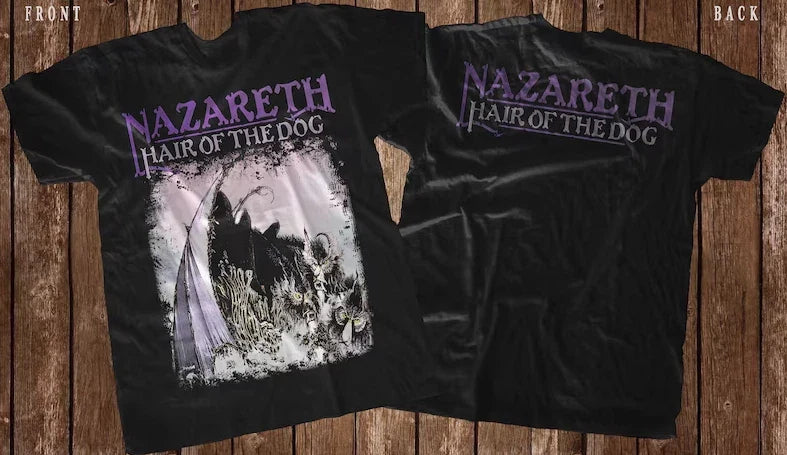 New Dtg/Dtf printed T-shirt -NAZARETH- Hair of the Dog- size- S,M,L,XL,2-3-4-5XL